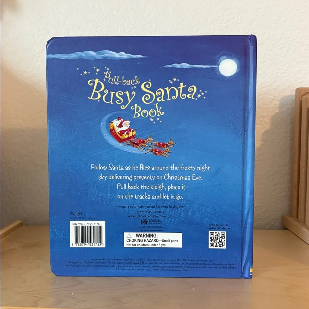 Usborne Pull-back Busy Santa Book